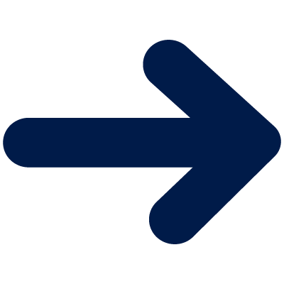 Icon blue arrow long right