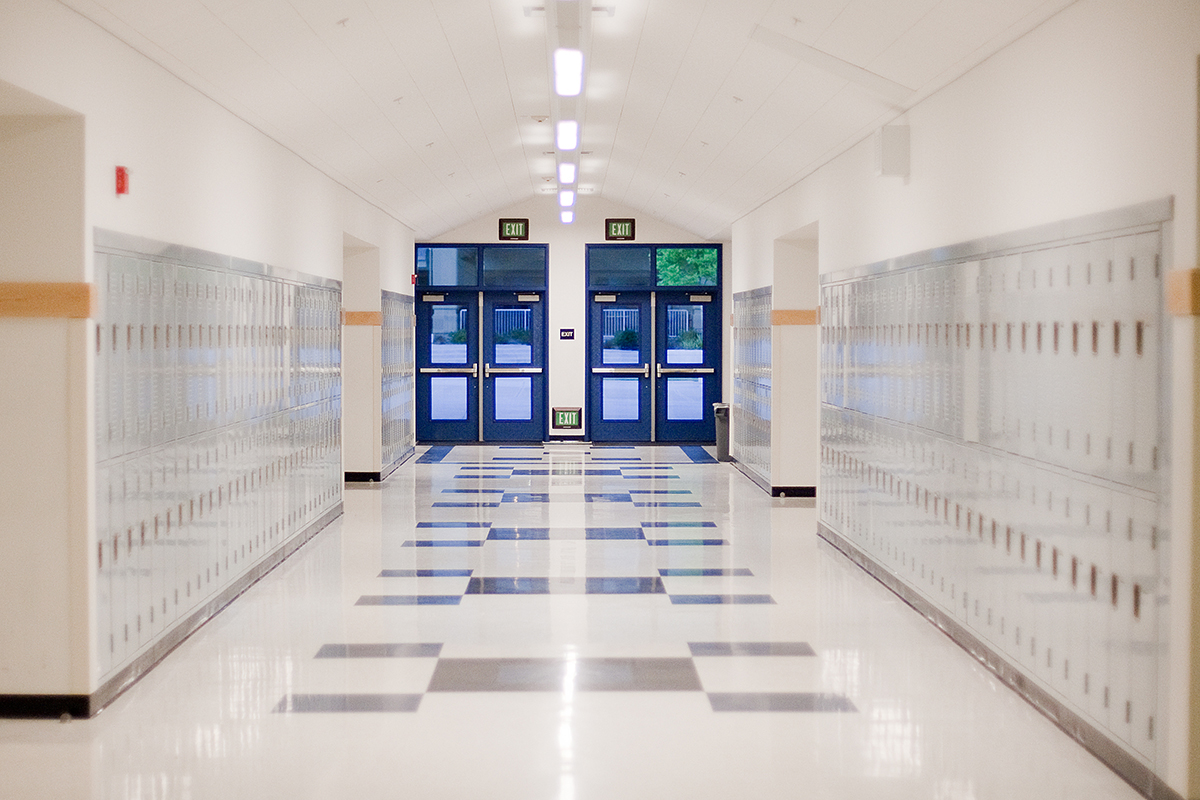 korean high school hallway